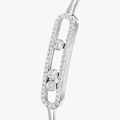 [ORA]Move Pav¨¦ Diamond Bangle Bracelet M