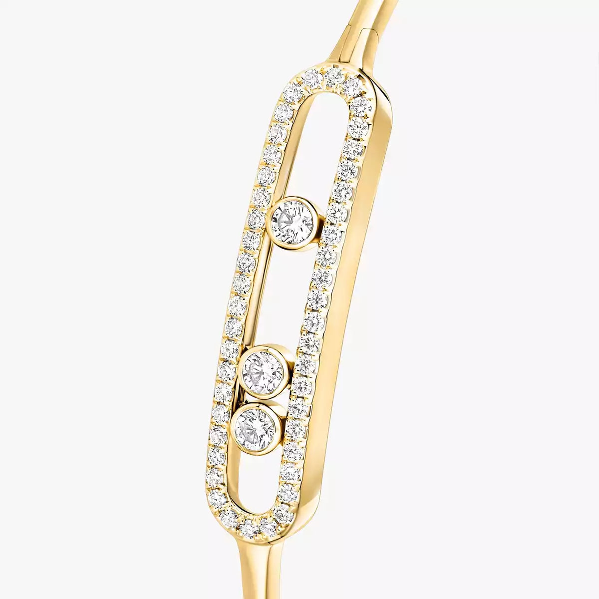 [ORA]Move Pav¨¦ Diamond Bangle Bracelet M