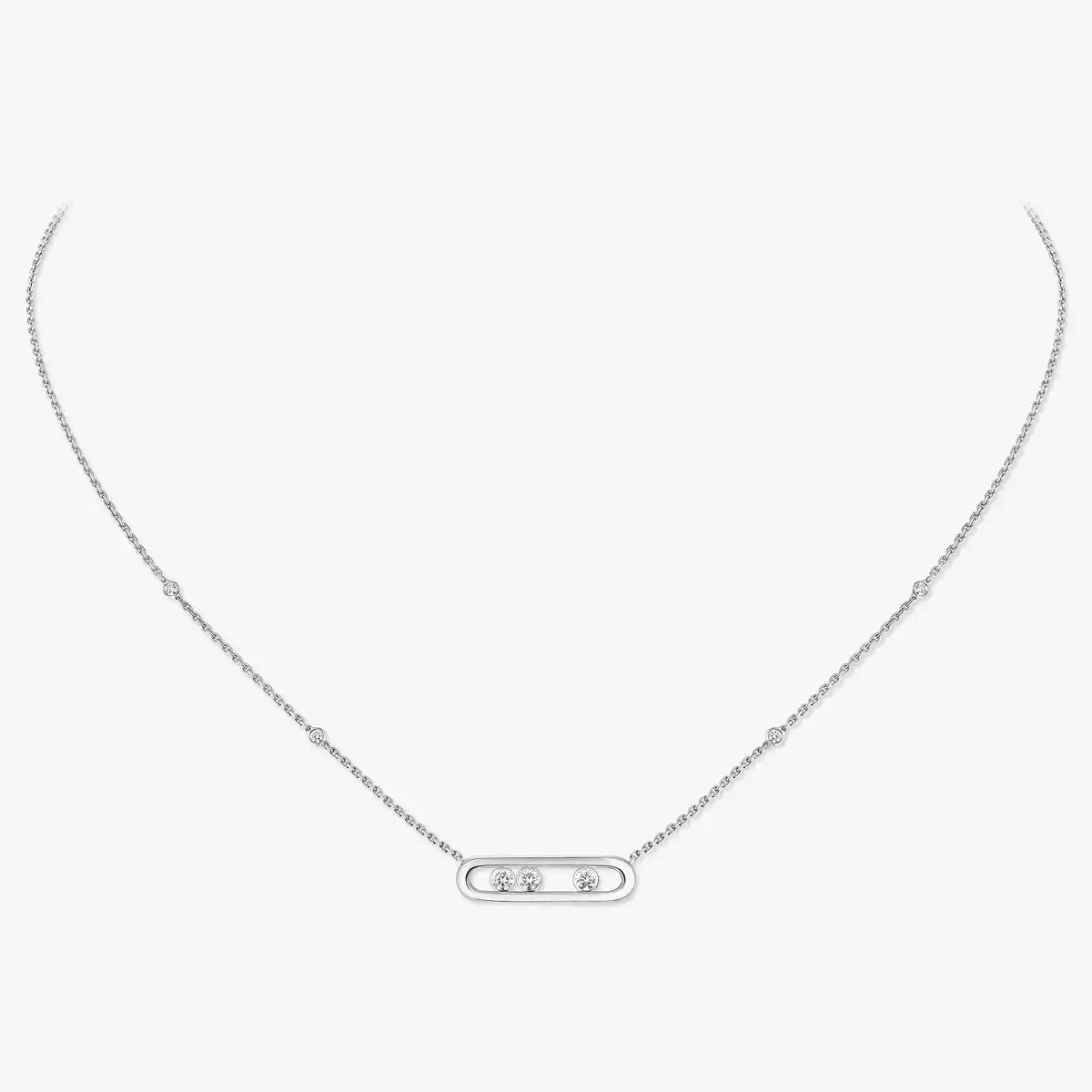 [ORA] Baby Move Gold Diamond Necklace