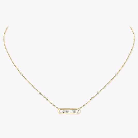 [ORA] Baby Move Gold Diamond Necklace