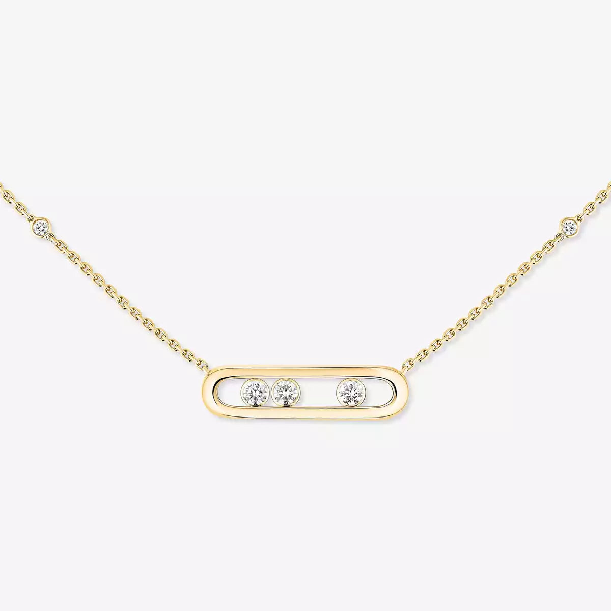 [ORA] Baby Move Gold Diamond Necklace