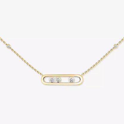 [ORA] Baby Move Gold Diamond Necklace