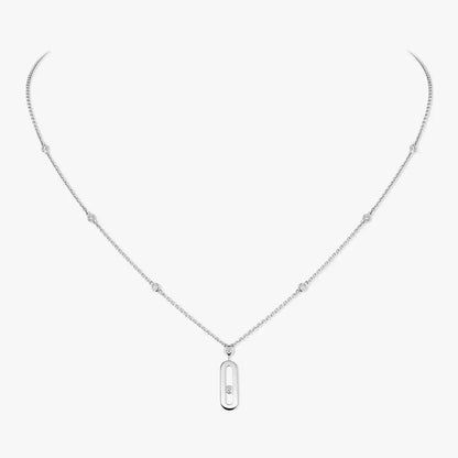 [ORA] Move Uno Gold Diamond Long Necklace