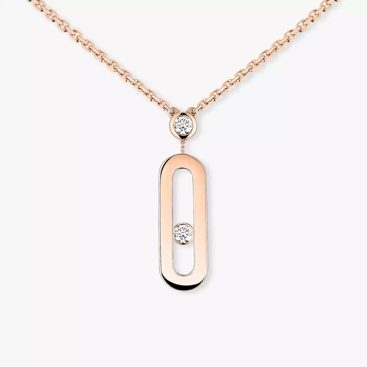 [ORA] Move Uno Gold Diamond Long Necklace