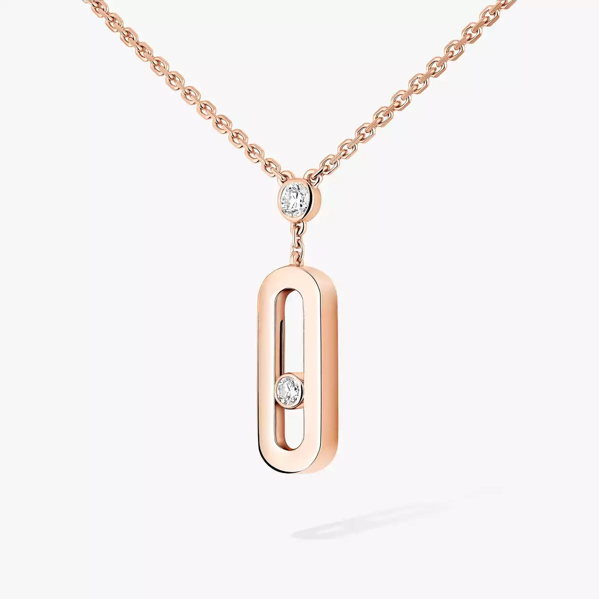 [ORA] Move Uno Gold Diamond Long Necklace