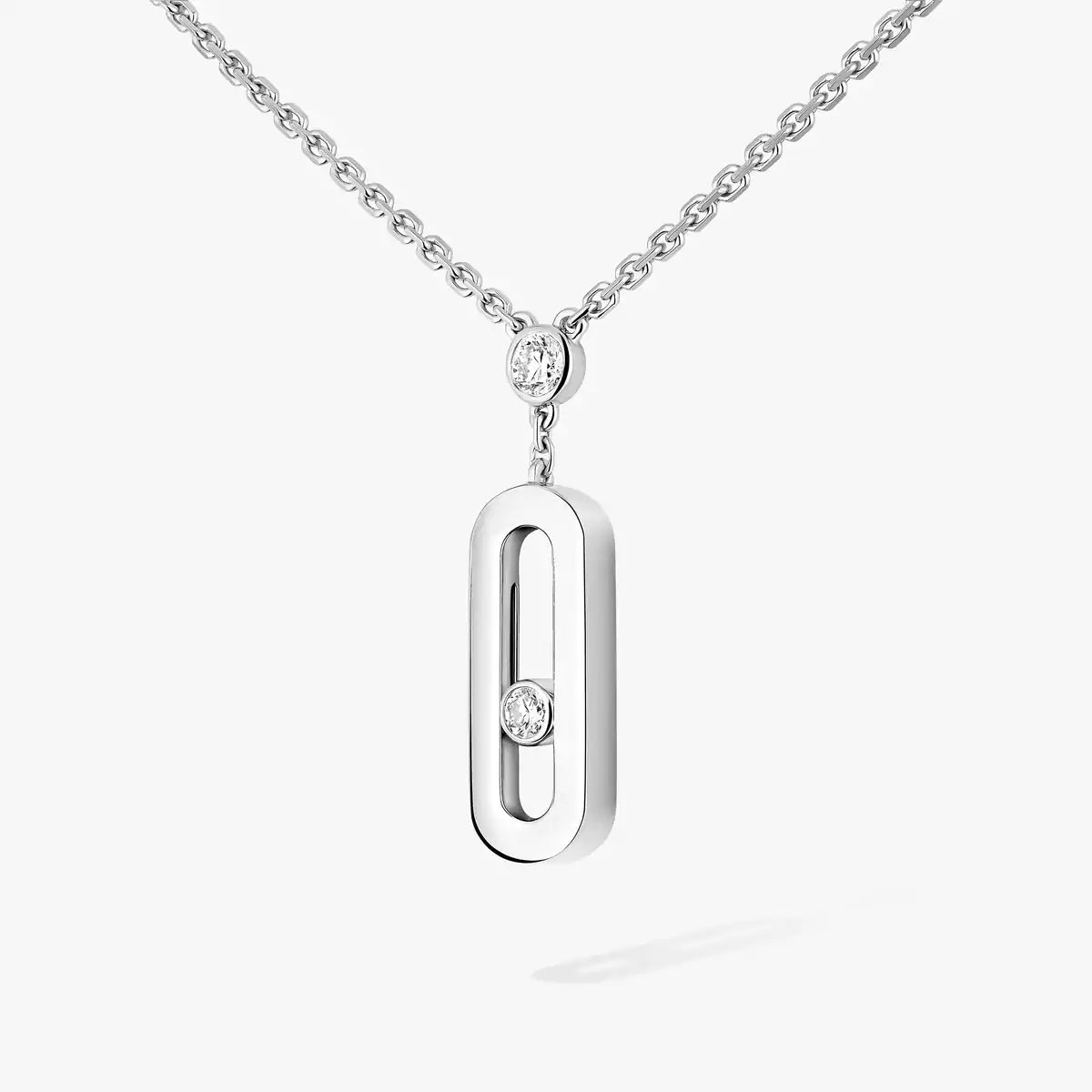 [ORA] Move Uno Gold Diamond Long Necklace