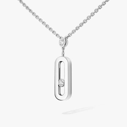 [ORA] Move Uno Gold Diamond Long Necklace