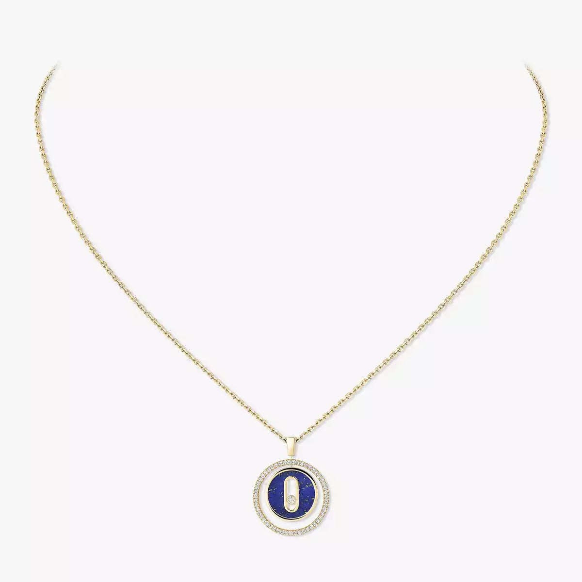 [ORA]Lucky Move Diamond Necklace in Rose Gold and White Mother-of-Pearl
