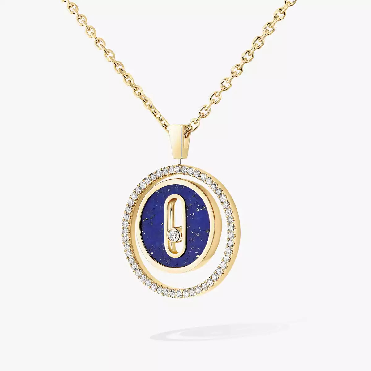 [ORA]Lucky Move Diamond Necklace in Rose Gold and White Mother-of-Pearl