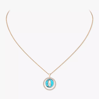 [ORA]Lucky Move Diamond Necklace in Rose Gold and White Mother-of-Pearl