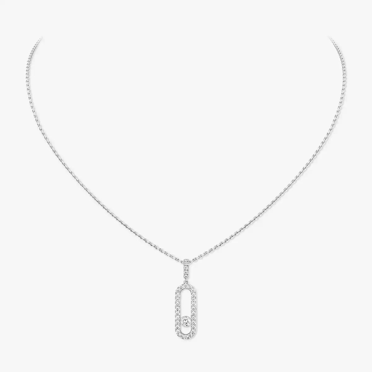 [ORA]Move Uno Diamond Necklace in Rose Gold