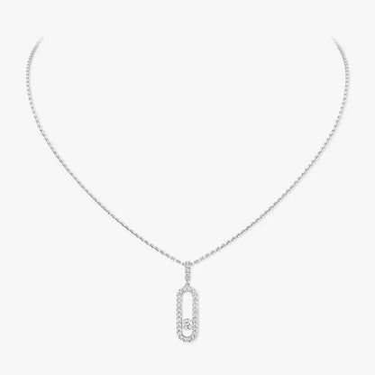 [ORA]Move Uno Diamond Necklace in Rose Gold