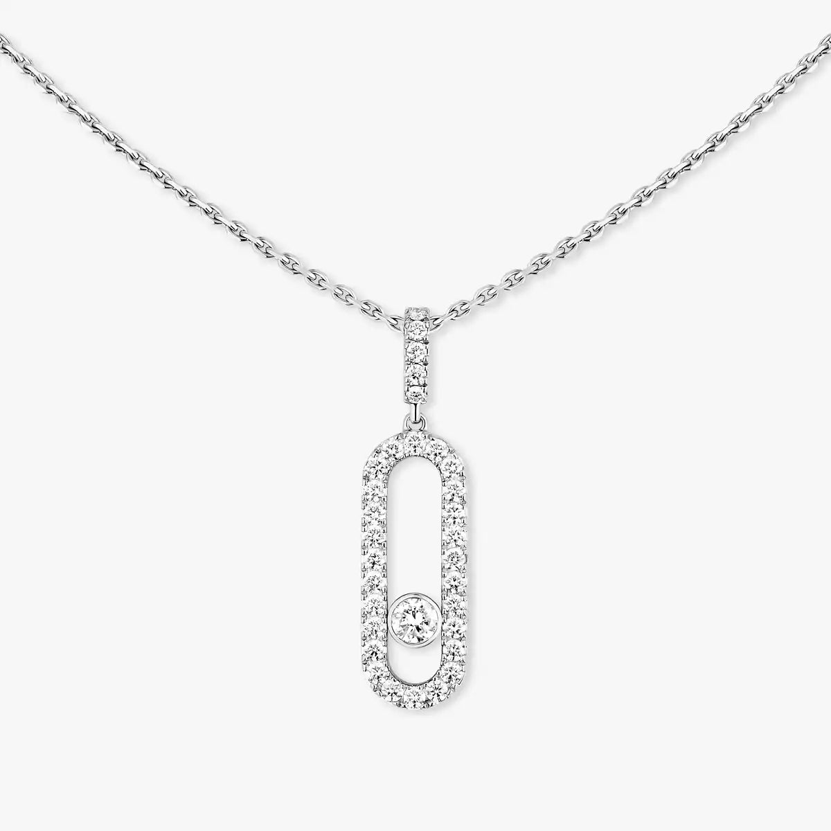 [ORA]Move Uno Diamond Necklace in Rose Gold