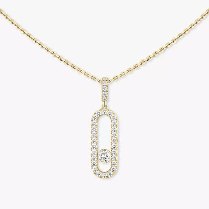 [ORA]Move Uno Diamond Necklace in Rose Gold
