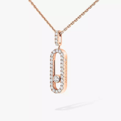 [ORA]Move Uno Diamond Necklace in Rose Gold