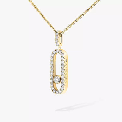 [ORA]Move Uno Diamond Necklace in Rose Gold