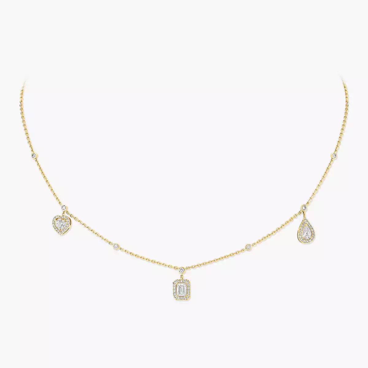 [ORA]My Twin Diamond Necklace in Silver