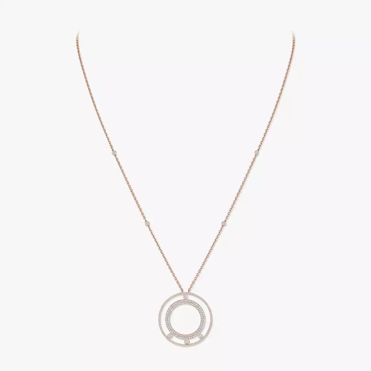 [ORA]Move Romane Long Pave_-Set Diamond Necklace