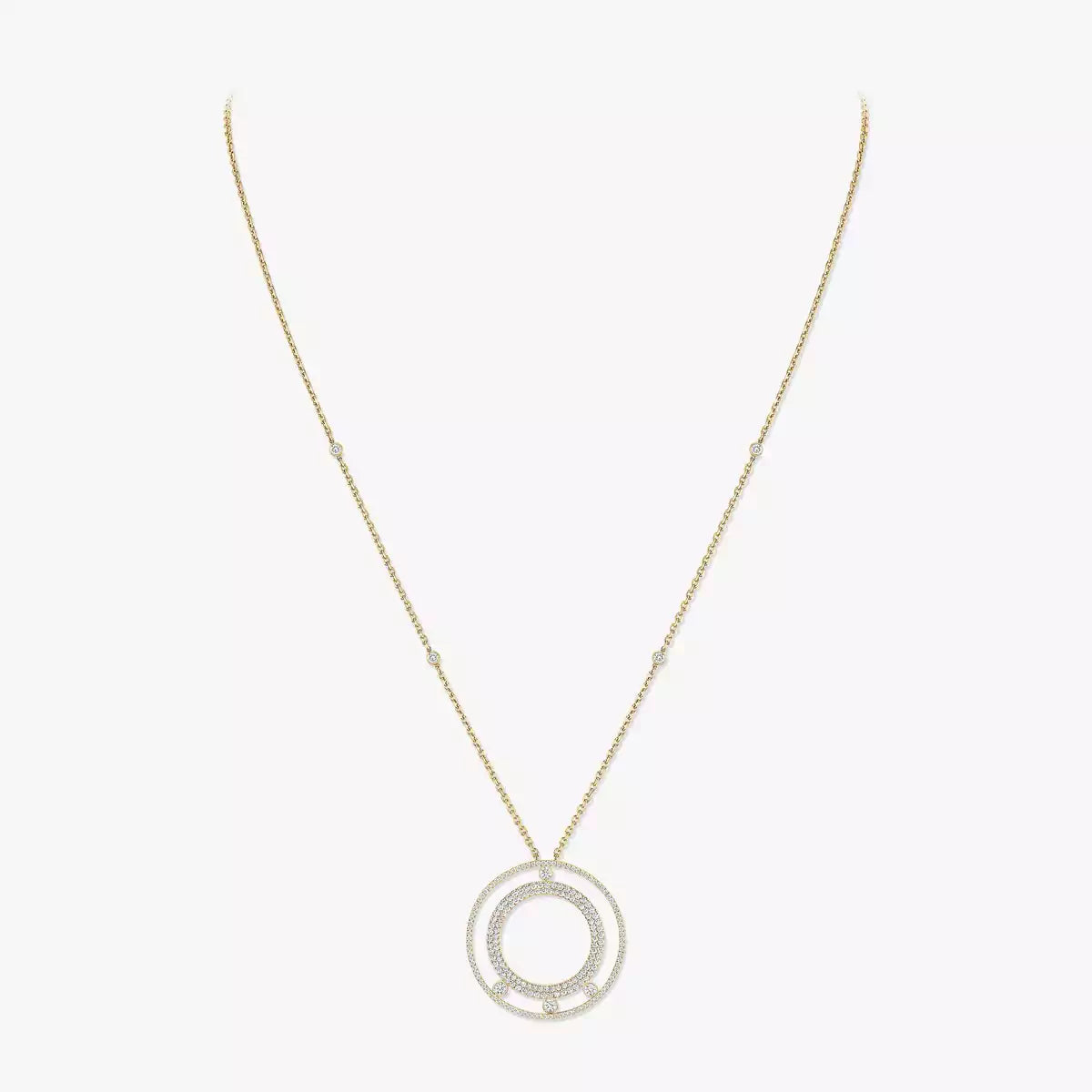 [ORA]Move Romane Long Pave_-Set Diamond Necklace