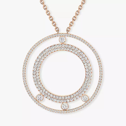 [ORA]Move Romane Long Pave_-Set Diamond Necklace