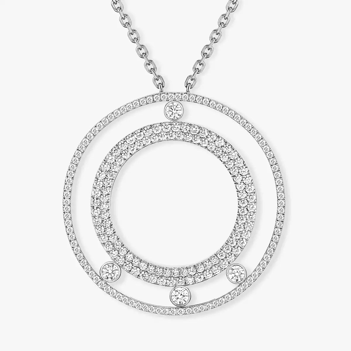 [ORA]Move Romane Long Pave_-Set Diamond Necklace