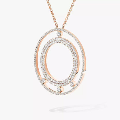 [ORA]Move Romane Long Pave_-Set Diamond Necklace