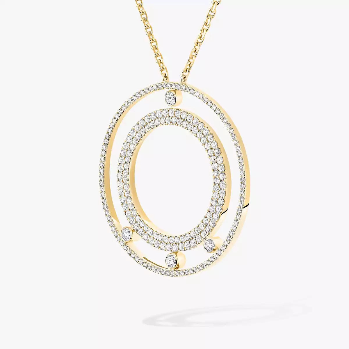 [ORA]Move Romane Long Pave_-Set Diamond Necklace