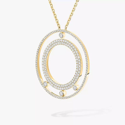[ORA]Move Romane Long Pave_-Set Diamond Necklace