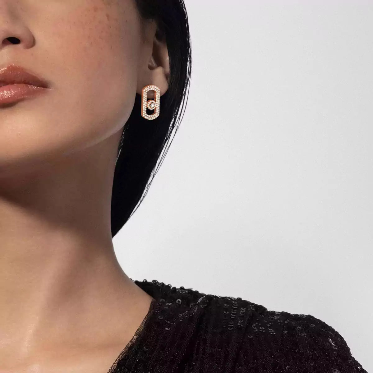 [ORA]So Move Pave_-Set Diamond Earrings in Silver