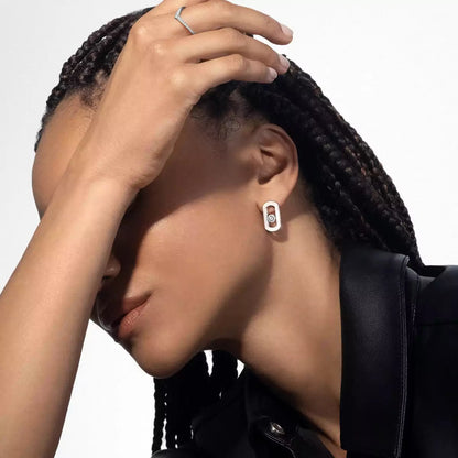 [ORA]So Move Diamond Earrings in Yellow Gold