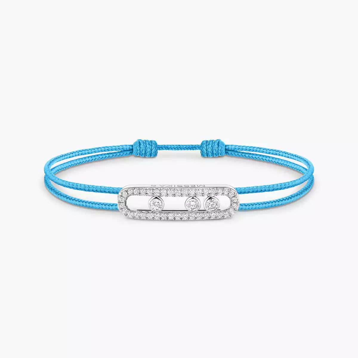 [ORA]Messika Care(s) pink cord pav¨¦ bracelet