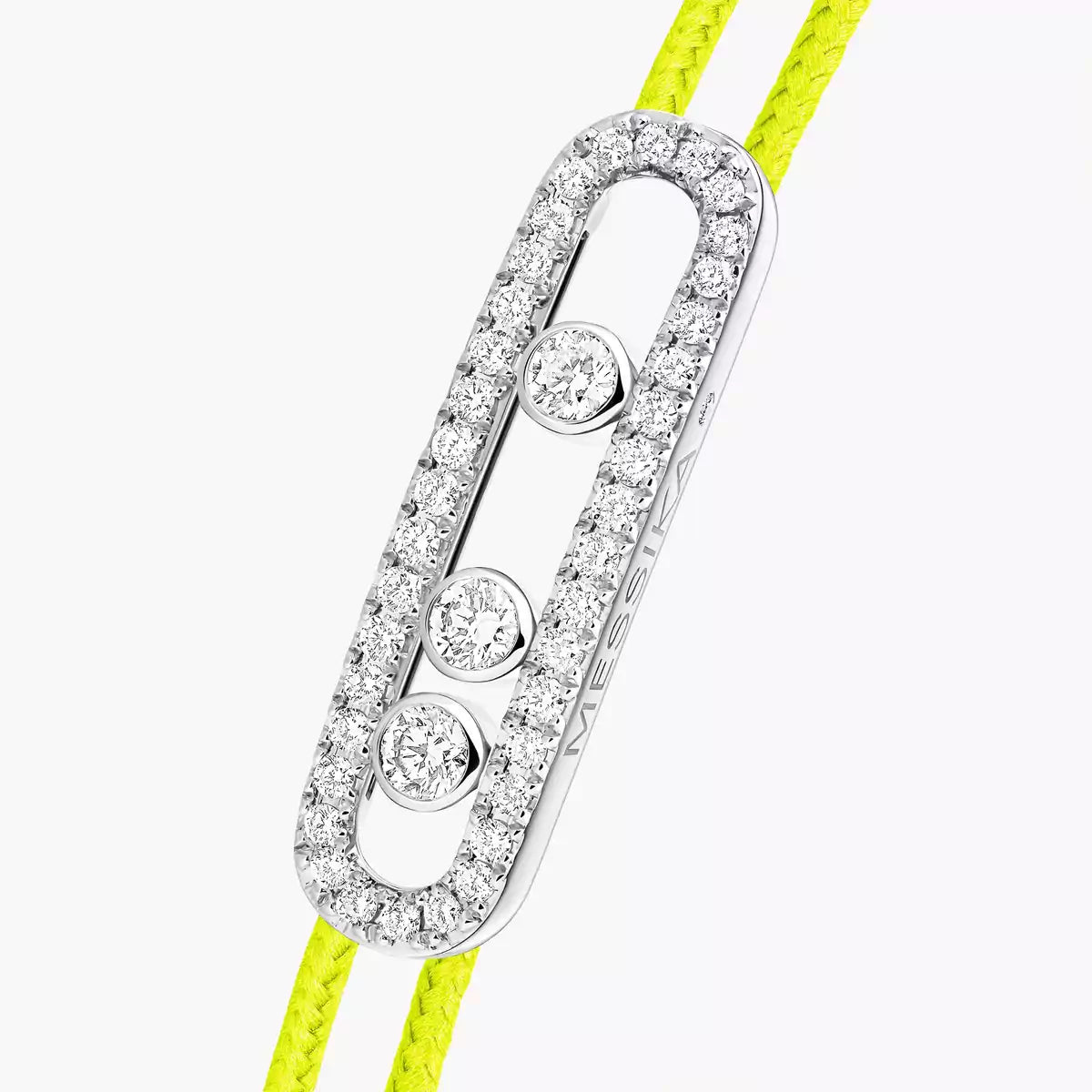[ORA]Messika Care(s) pink cord pav¨¦ bracelet