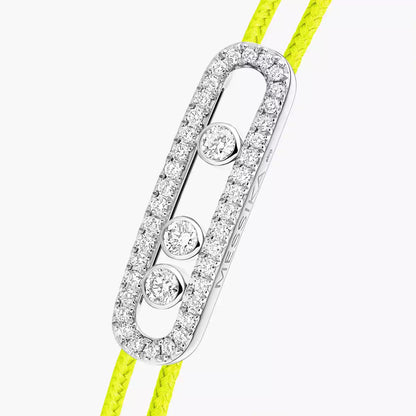 [ORA]Messika Care(s) pink cord pav¨¦ bracelet