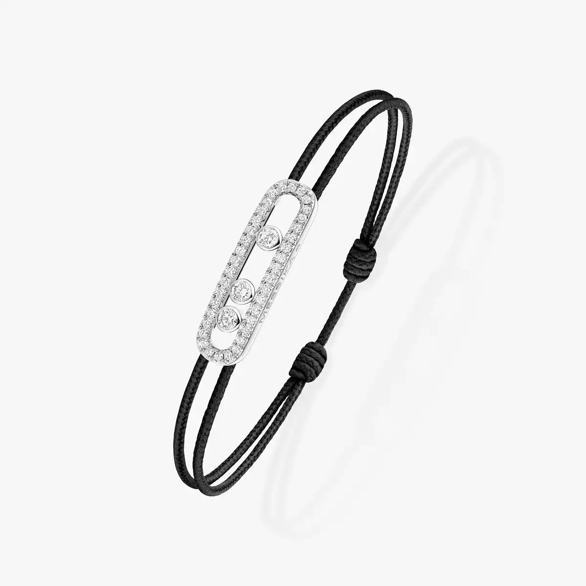 [ORA]Messika Care(s) pink cord pav¨¦ bracelet
