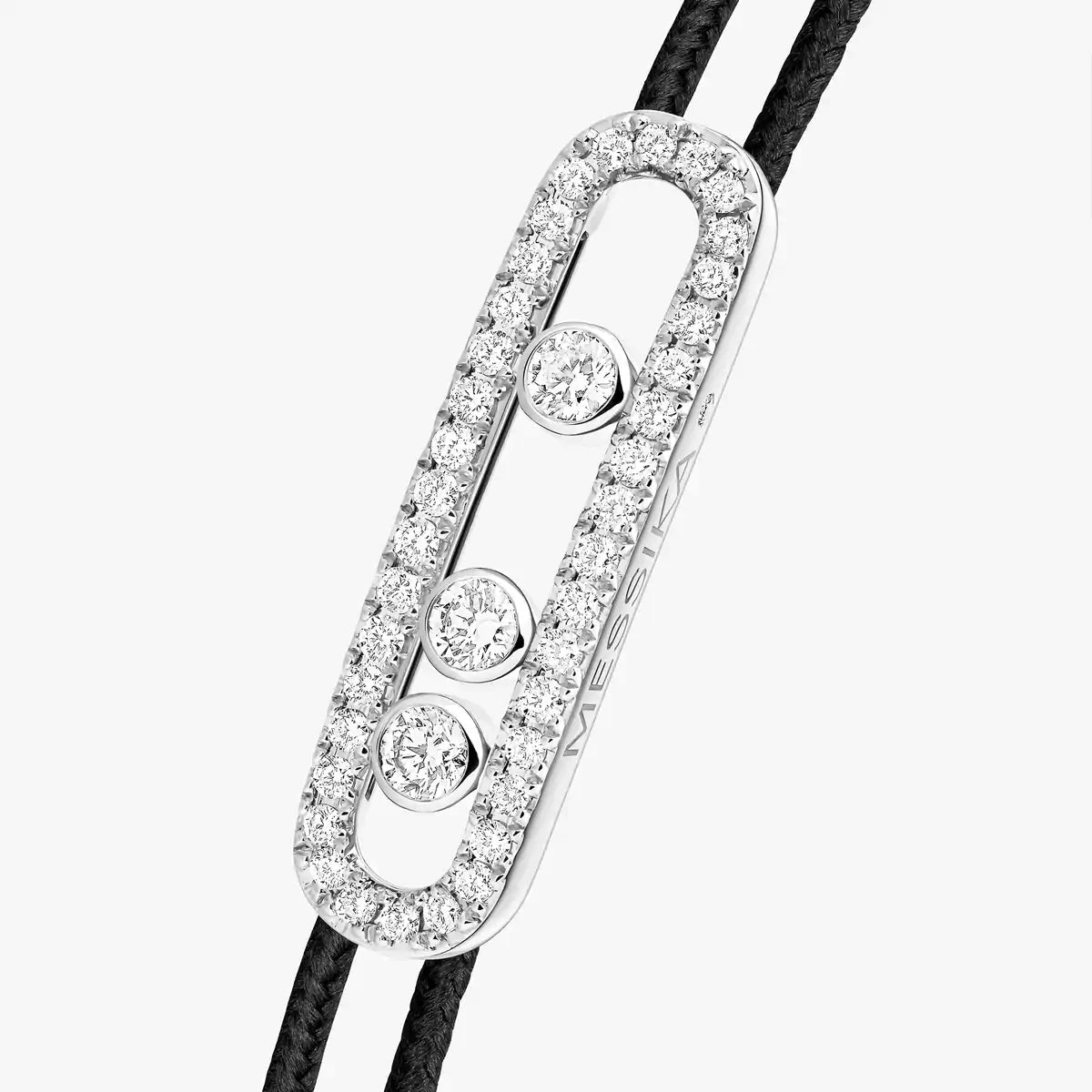 [ORA]Messika Care(s) pink cord pav¨¦ bracelet