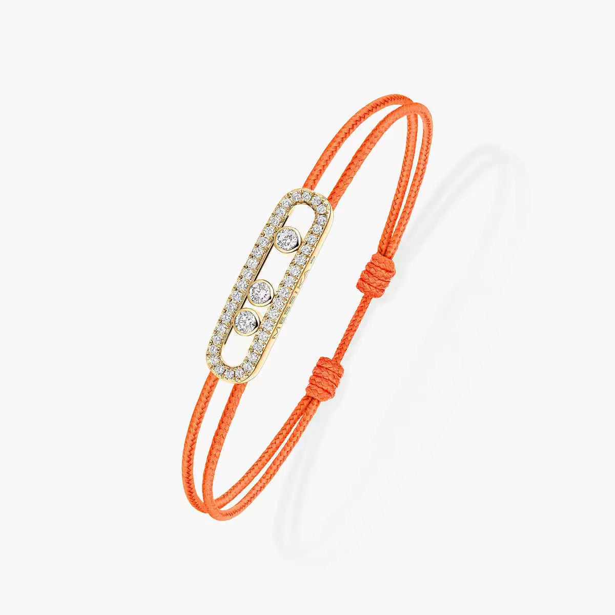 [ORA]Messika Care(s) pink cord pav¨¦ bracelet