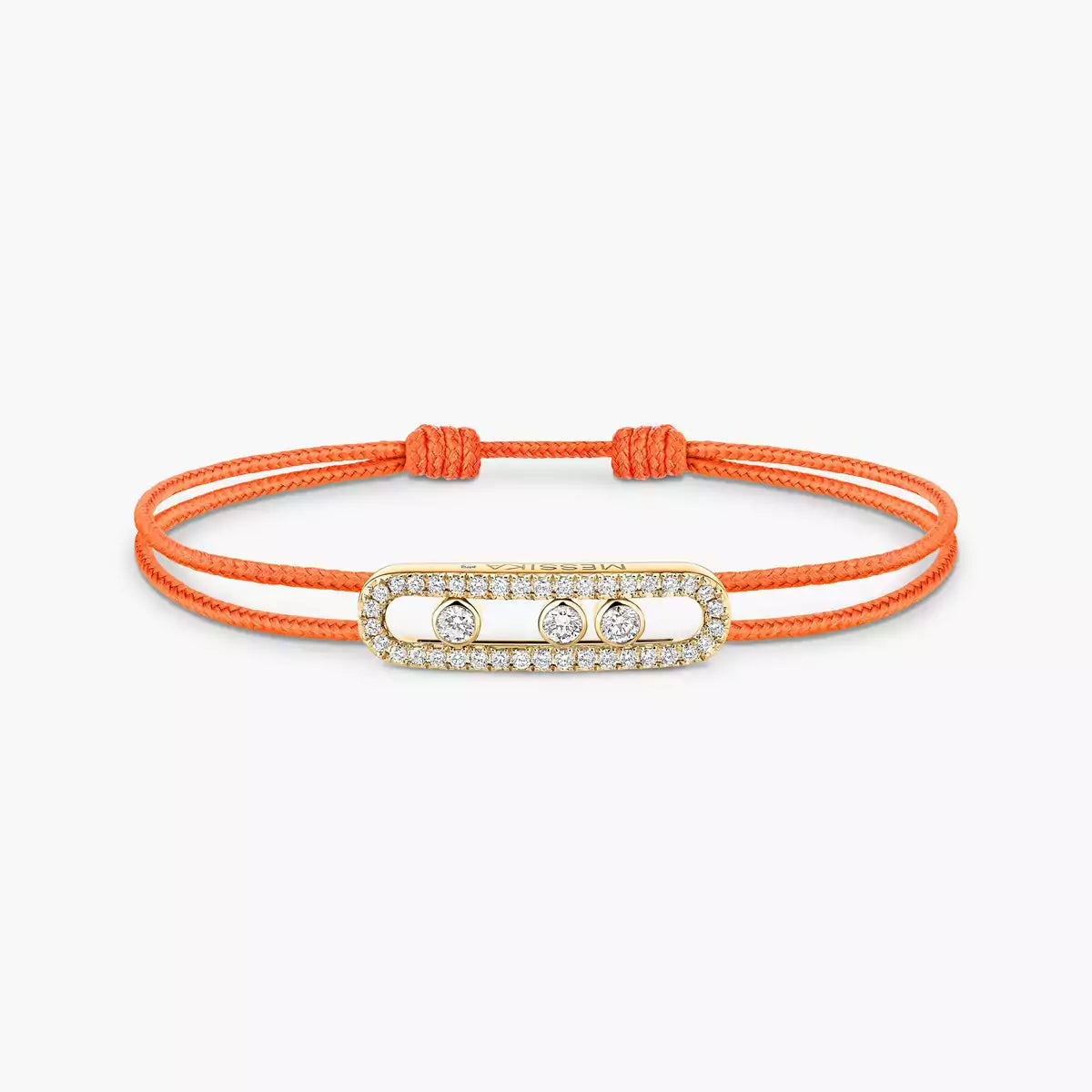 [ORA]Messika Care(s) pink cord pav¨¦ bracelet
