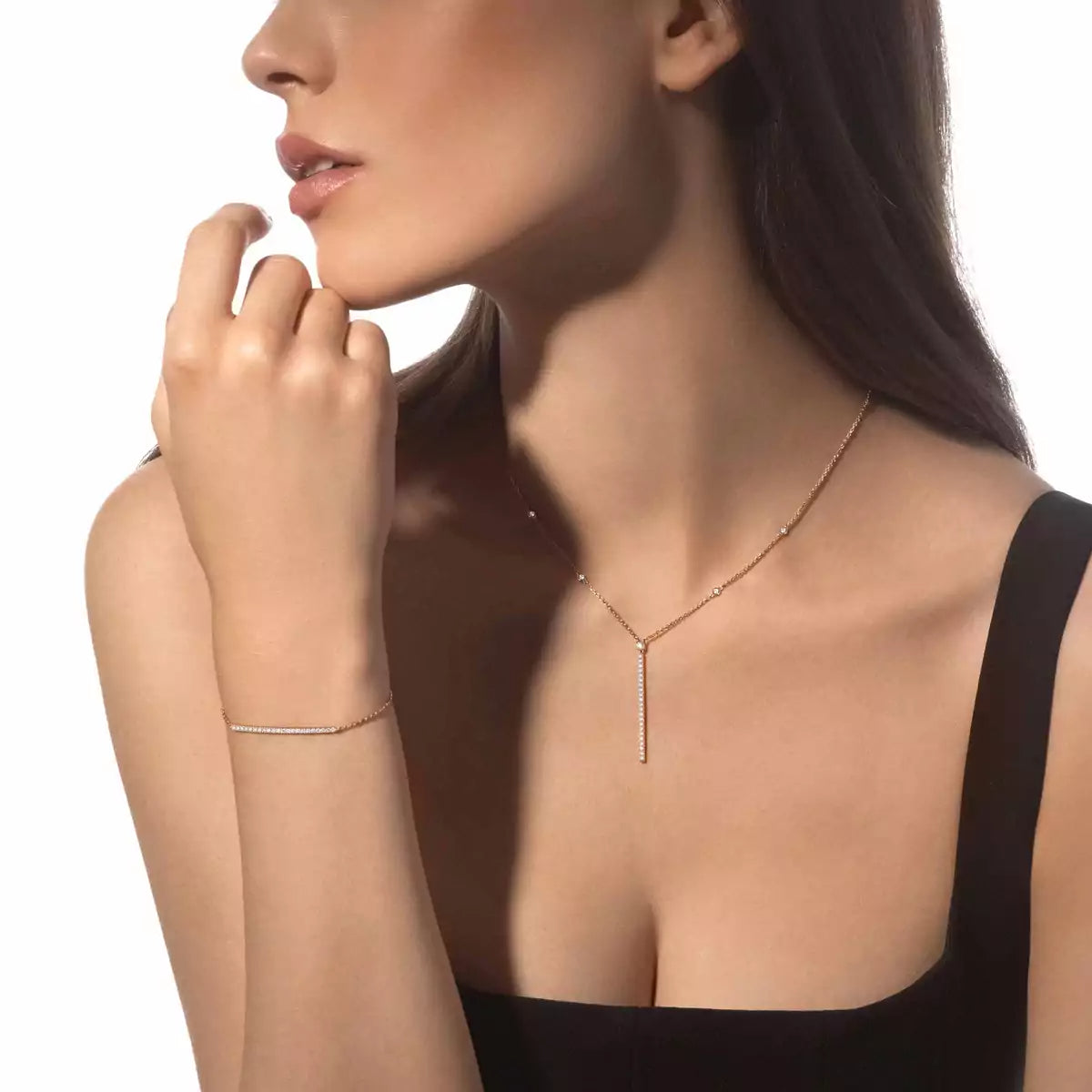 [ORA]Diamond Thin Bangle 0.15ct My Twin Toi & Moi