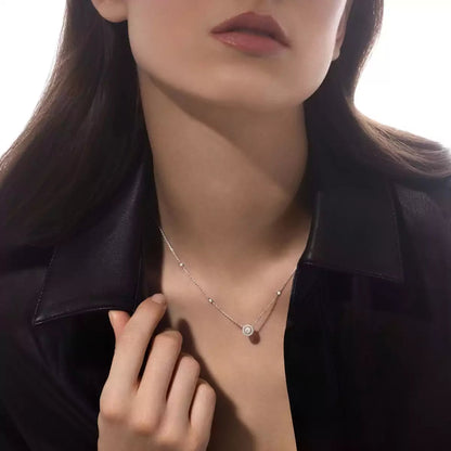 [ORA]Diamond Necklace 0,20ct Brilliant Shape Joy