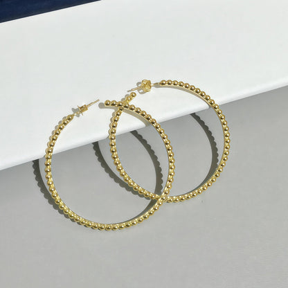 [ORA] SMOOTH BEAD STUD EARRINGS