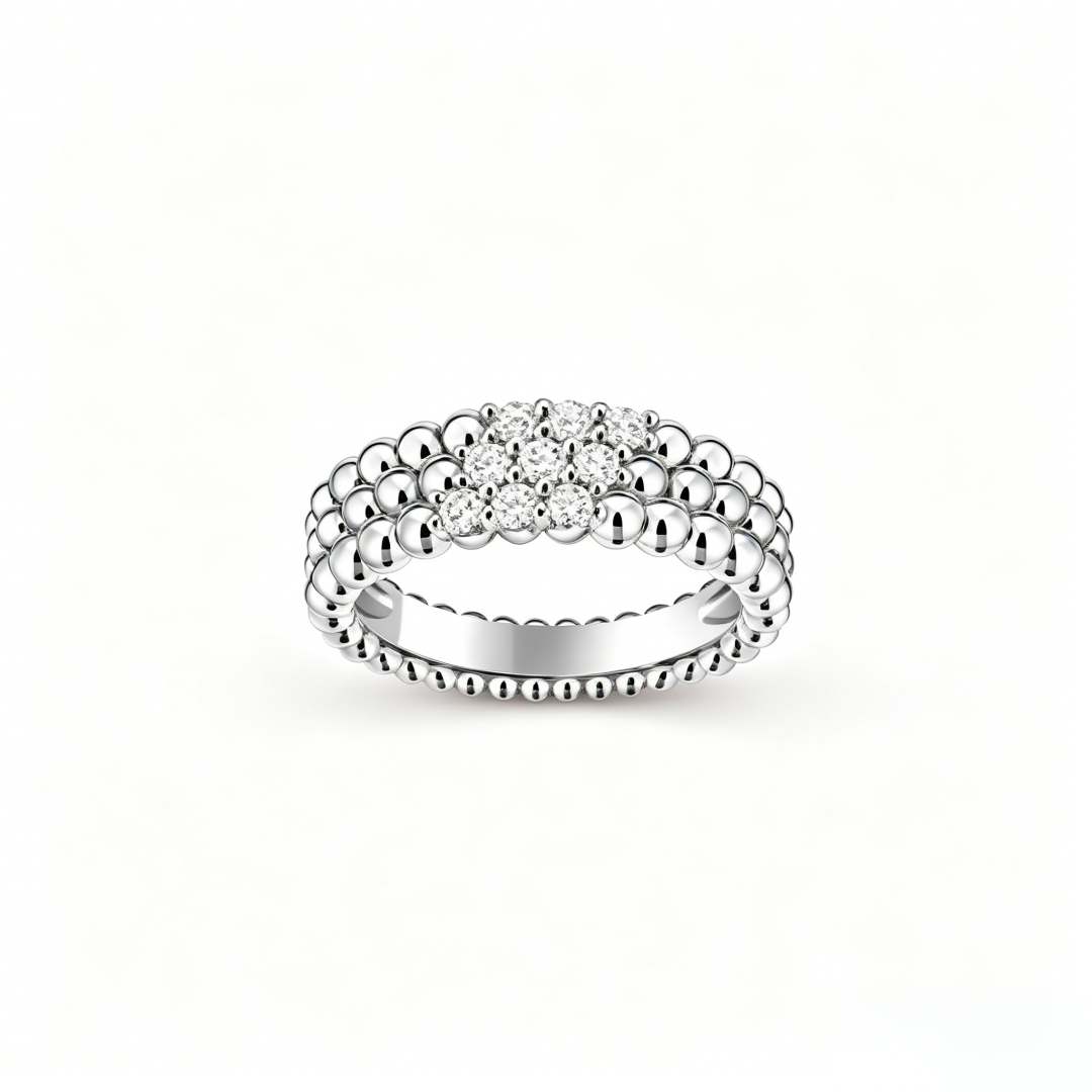 [ORA] THREE-ROW DIAMOND RING
