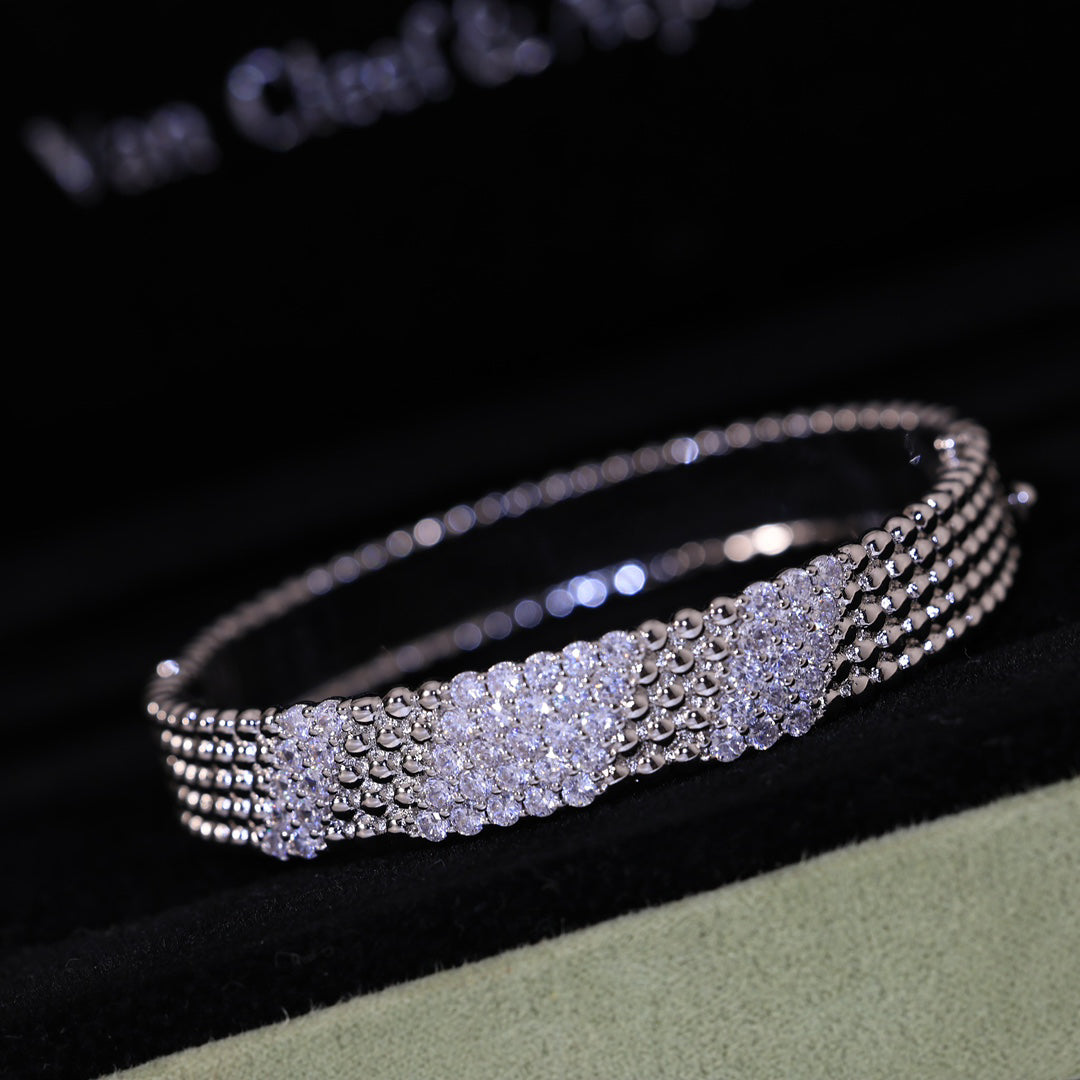 [ORA]  FIVE-ROW DIAMOND BRACELET