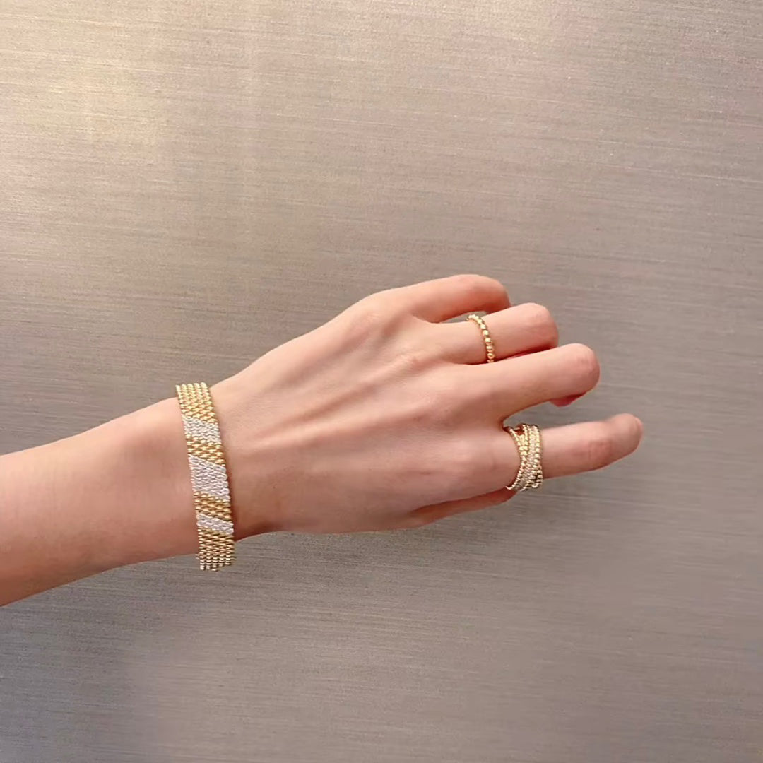 [ORA]  FIVE-ROW DIAMOND BRACELET