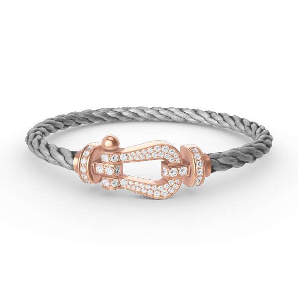 [ORA]FORCE LARGE HORSESHOE FULL DIAMOND BRACELET ROSE GOLD