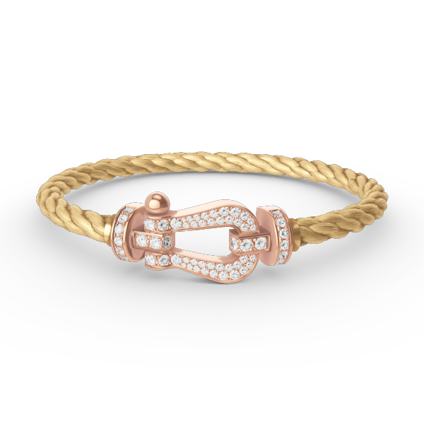 [ORA]FORCE LARGE HORSESHOE FULL DIAMOND BRACELET ROSE GOLD