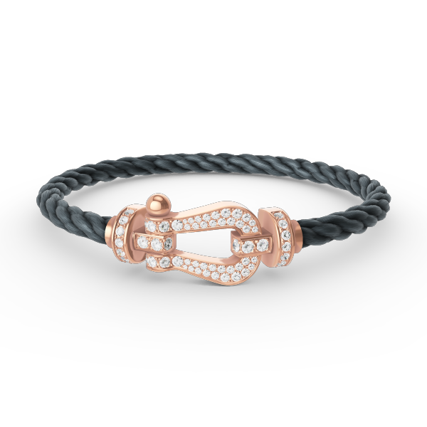 [ORA]FORCE LARGE HORSESHOE FULL DIAMOND BRACELET ROSE GOLD