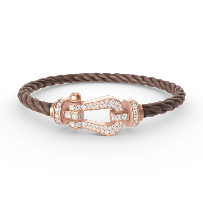 [ORA]FORCE LARGE HORSESHOE FULL DIAMOND BRACELET ROSE GOLD