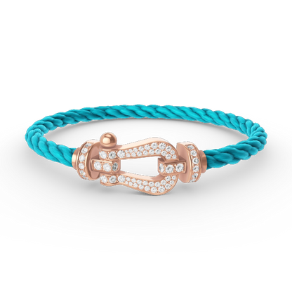 [ORA]FORCE LARGE HORSESHOE FULL DIAMOND BRACELET ROSE GOLD