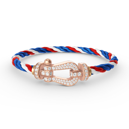 [ORA]FORCE LARGE HORSESHOE FULL DIAMOND BRACELET ROSE GOLD