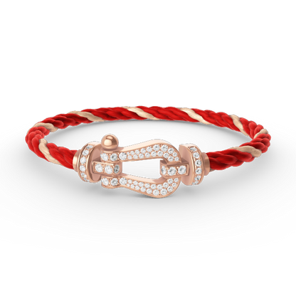 [ORA]FORCE LARGE HORSESHOE FULL DIAMOND BRACELET ROSE GOLD